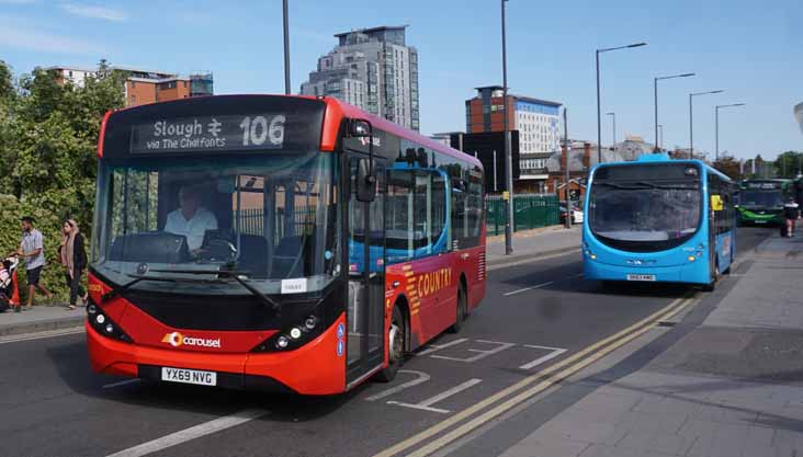 Carousel Alexander Dennis Enviro200MMC 80513 & Beeline Wright Streetlite DF 47423